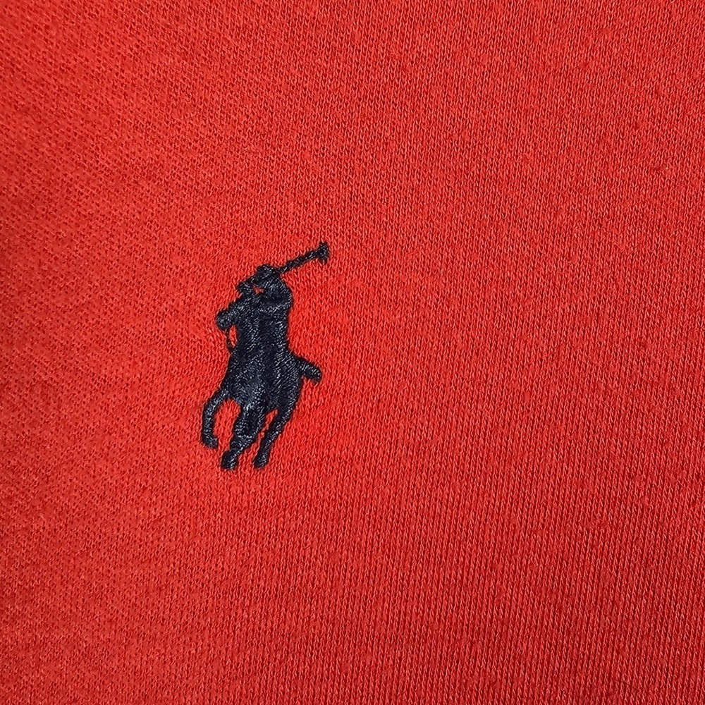 Polo Ralph Lauren Mens Red Turtleneck Long Sleeve Pony Logo Cotton Sweater L USA